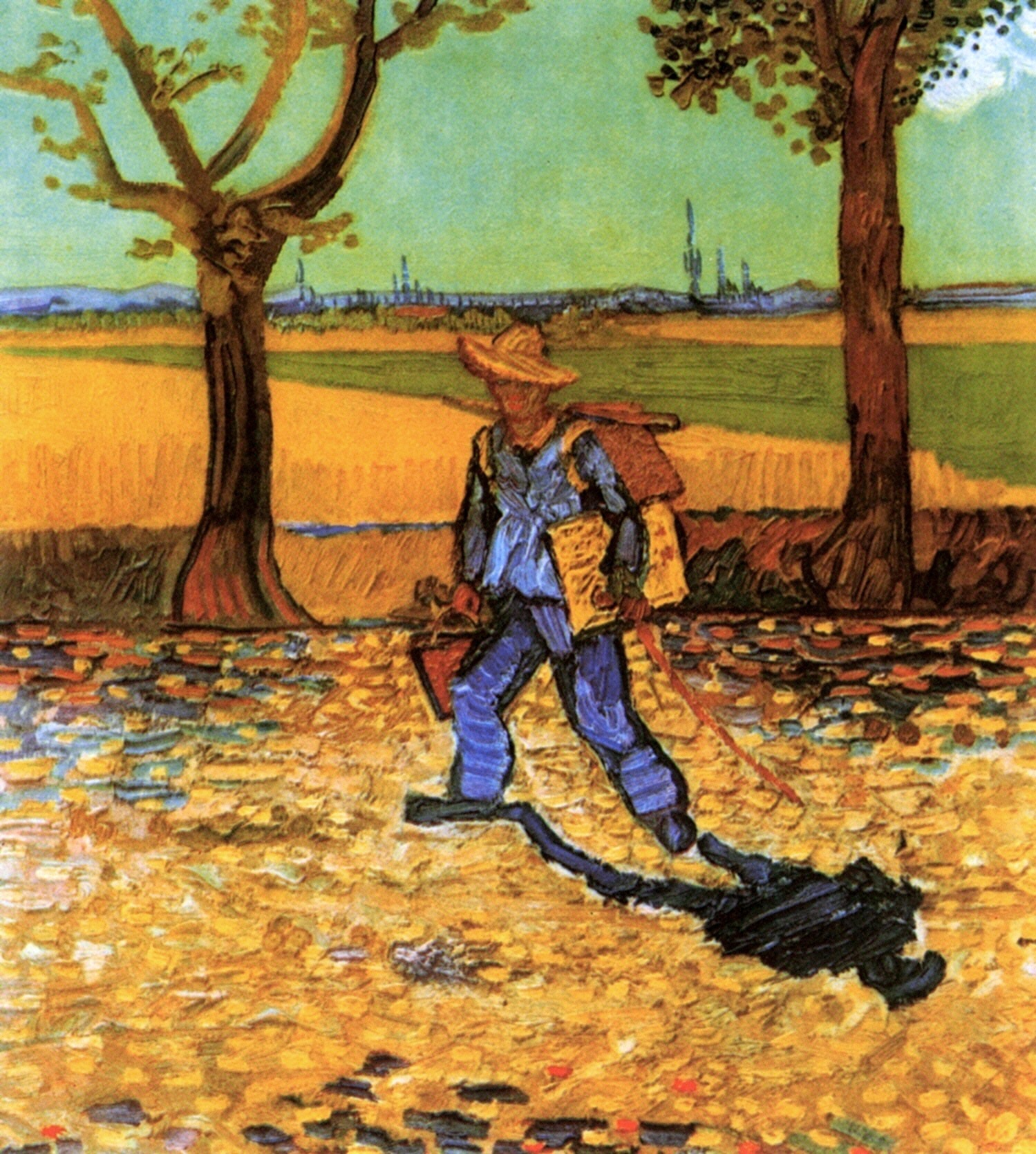 Картина Ван Гога Художник идет работать 1888